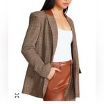 Steve Madden Oversize  Tan Plaid Women's Blazer Photo 6