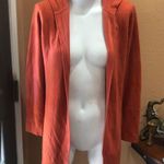 Carol Rose  orange open hooded cardigan Photo 0