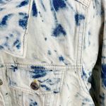 Free People  Womens Rumors Denim Jacket Tie Dye Distressed Size Small New Photo 3
