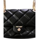 Nine West Black Quilted Shoulder Bag Photo 4