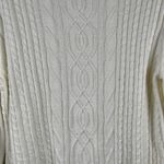 Karen Scott  Women’s White Cable-Knit Sweater Large Photo 1