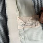 Theory Blue Gray Vertical Stripe Side Zip Career Office Cropped Womens 6 Pants Photo 4