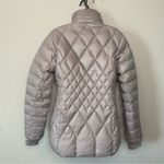 Athleta  Responsible Down Gray Jacket Pebble Puffer Quilted Coat Size Small Photo 7