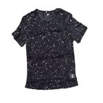 NWT Black/Silver Sparkly Sheer Mesh Star Tee Concert Rave Top Photo 5