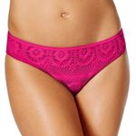 Kenneth Cole  Reaction Crochet Lace Hipster Bikini Bottom Pink size Large NEW Photo 0