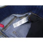 Spanx  Distressed Ankle Skinny‎ Jeans Size Medium Blue Med Wash Pull-On Raw Hem Photo 3