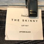 ZARA NWT  US 2 Super Skinny Uptown Black Raw Hem Mid-Rise Jeans Photo 8