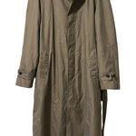 Ralph Lauren Lauren Khaki Classic Belted Trench Coat Overcoat Size 40L City Photo 0