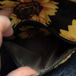 Sunflower Print Backpack Black Photo 3