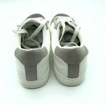 Isaac Mizrahi  Live Womens Sneakers Low Top Metallic Lace Up White Silver 7.5 Photo 2