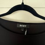 DKNY  Women’s Small Black Open Shoulder Top Blouse Photo 1