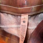 Lululemon  Align High Rise Tie Dye Shorts Women 10 Orange Brown Athletic Photo 3