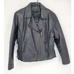 USA Biker's Dream Apparel Leather Motorcycle Jacket Women's Size Medium Black Photo 1
