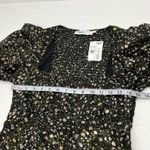 ASTR  the Label Victoria Long Sleeve Mini Dress Black Blush Ditsy Size Medium NEW Photo 8