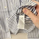 Everlane  The Woven PJ Top Boxy Cotton in Blue Pinstripes Size M NWT Photo 5