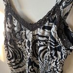 Apt. 9  Black and White Flowy Tank Top Photo 1