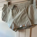 Free People NWOT Movement Shape Shifter Metallic Blue Shorts Medium Photo 3