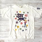 Women’s L/G Super Mom Flower Tshirt White Short Sleeves Bobbie Brooks Size Large Photo 0
