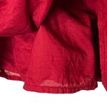 Loft  Ann Taylor Crewneck Ruffle Trim Lined Shift Dress Women 8 Sleeveless Cotton Photo 5