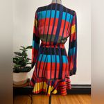 EXPRESS Multicolor Long Sleeve Dress Photo 4