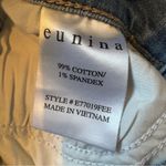 Eunina  Dawn Distressed Frayed Hem High Rise Wide Leg Crop, Sz 1 Photo 11