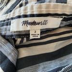 Madewell  Linen Apron Mini Dress in Evelyn Stripe Stone Size 2 Photo 9