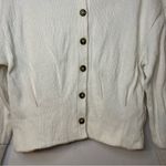Madewell Ottoman Jacquard Button-Front Cardigan Top Medium Cream Photo 3