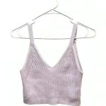 Aerie  Cropped Pink Sweater Tank Top Photo 0