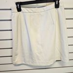 Paraphrase  Cream Side Zipper Mini Skirt Photo 2