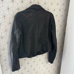 Madewell  The Washed Leather Motorcycle Jacket Black Photo 10