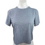 Outdoor Voices  Blue Heather Crew Neck Short Sleeve Workout T Shirt Tee Top Sz S Photo 0