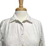 J Crew Eyelet Lace Mini Shirtdress Shirt Photo 3