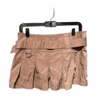 H:ours  Ariella Mini Skirt in Khaki Brown Photo 4