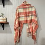 Warm Knit Oversized Plaid Winter Scarf Photo 4
