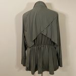 Zuda ZSol Drape Front Cardigan in olive green Size 3X Photo 6