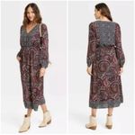 Knox Rose  Boho Night Sky Maxi Dress in Multicolor Paisley Photo 1