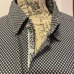 Paper Denim & Cloth  Long Sleeves Button down, Large, Color Navy &White flower printed  Photo 2