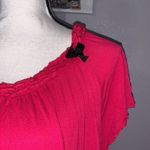 Apt. 9  Intimates pink ruffle short sleeve pajama top Photo 2