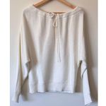 Helmut Lang Ruched Dolman Sleeve Sweater in Ivory Size Small Photo 4
