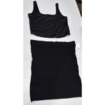 Forever 21 Womens Crop Top & Knit Pull On Skirt Plus Size 1X Stretch Coquette Photo 2