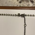 J.Crew Set Of Signed  Brass Tone / Rhinestone Costume Necklace And Brooch Pin Photo 5