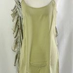 We Wore What New Floral Tie Neck Long Sleeve High Low Dress Green Size Small Photo 12