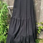 Nicole Miller Dress Black Lace Linen Blend Sleeveless Maxi S Photo 13