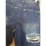 Pretty Little Thing  Cheeky Ripped Mom High Waisted Straight Blue Jeans Size 6 Photo 4