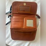 Dooney & Bourke Vintage  Black & Brown Fold Over Leather Crossbody Shoulder Bag Photo 2