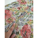 Ralph Lauren Polo  Skirt Womens 8‎ Pink Green Blue Georgette Floral Mini Ruffle Photo 10