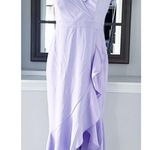 XScape Lilac Ruffled Off-the-Shoulder Dress, Petite Size 10 New w/Tag $259 Photo 1