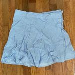 Brandy Melville  Genevieve Blue Floral Wrap Skirt Photo 1