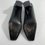 Via Spiga‎ Womens Pump Heels Metallic Leather Croc Almond Toe Size 8M Silver Photo 9