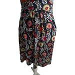 BODEN Multicolor Floral V Neck Dress Size US 4P Photo 4